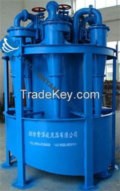 Efficient dewatering hydrocyclone