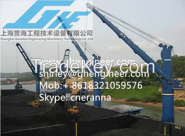 fixed boom pedestal crane