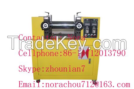 open mixing mill for lab use in rubber and plastic material 