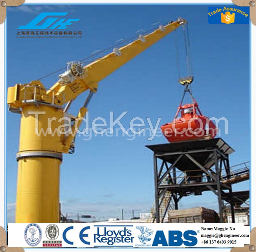 GHE 30T-40M straight boom marine crane