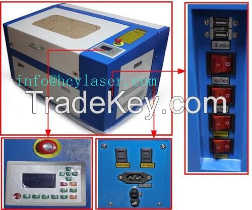 co2 laser engraving cutting machine for wood, acrylic, leather, glass, and paper