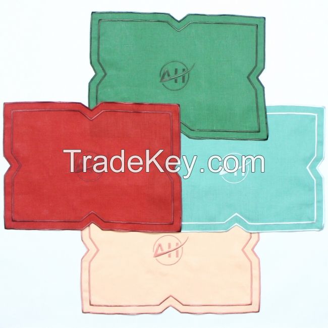 Color Border Embroidered Napkin