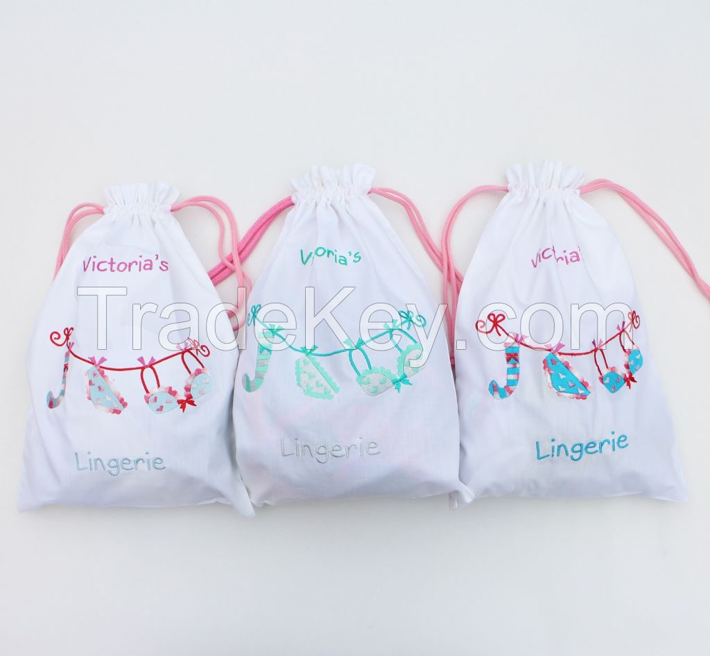 Cute Laundry Line Lingerie Bag