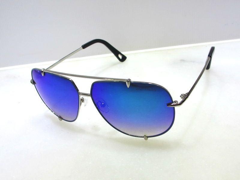 slim metal classic designer aviator sunglasses