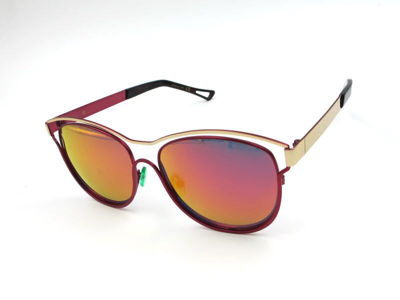 slim Surround metal classic designer square sunglasses