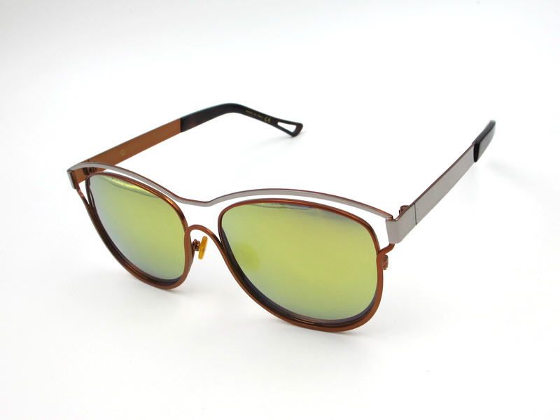 slim Surround metal classic designer square sunglasses