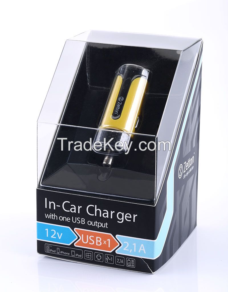 In Car Charger 2, 1A with single USB output