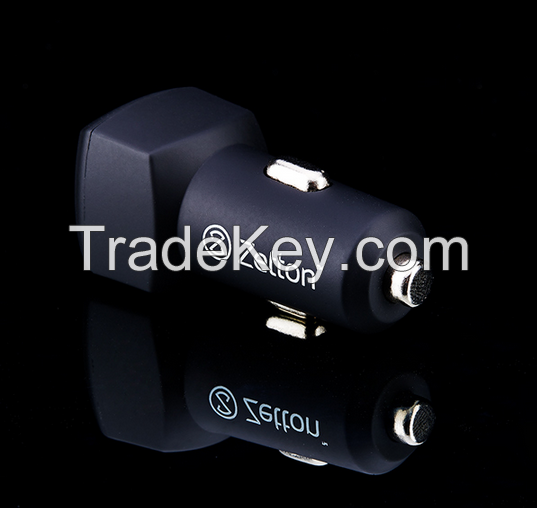 mini soft touch In-Car charger 1A + 1USB for charging