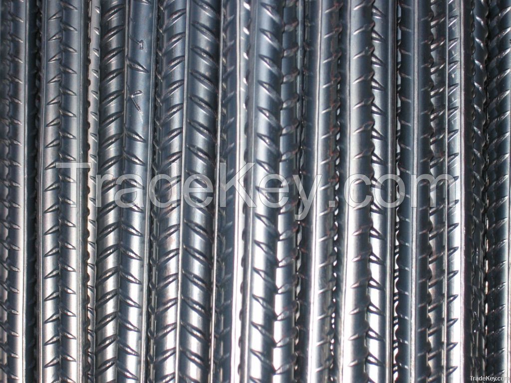 hot-rolled ribbed steel bar/rebar/TMT steel