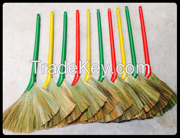 Grass broom, grass broom with handle