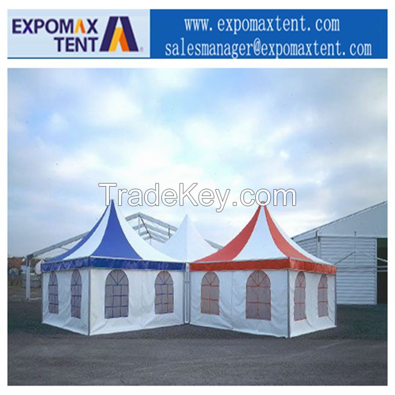 Pagoda tent spire tent aluminum frame outdoor tent from China 3 meters wide