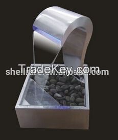 Duck billed waterfall fountain for garden and home decoration with LED light