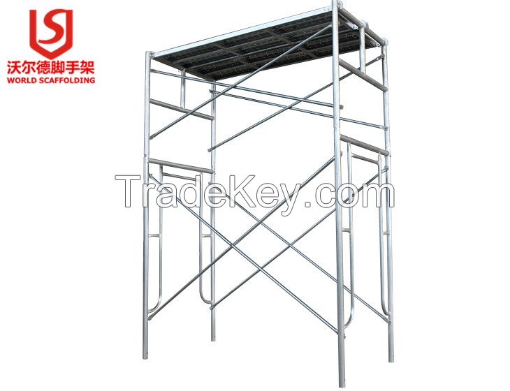 Latest type galvanized scaffolding frame for wholesale