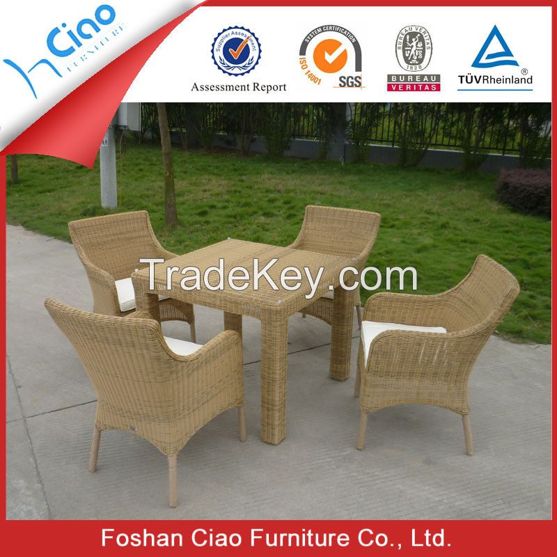 Garden used 4 seater rattan table and chairs