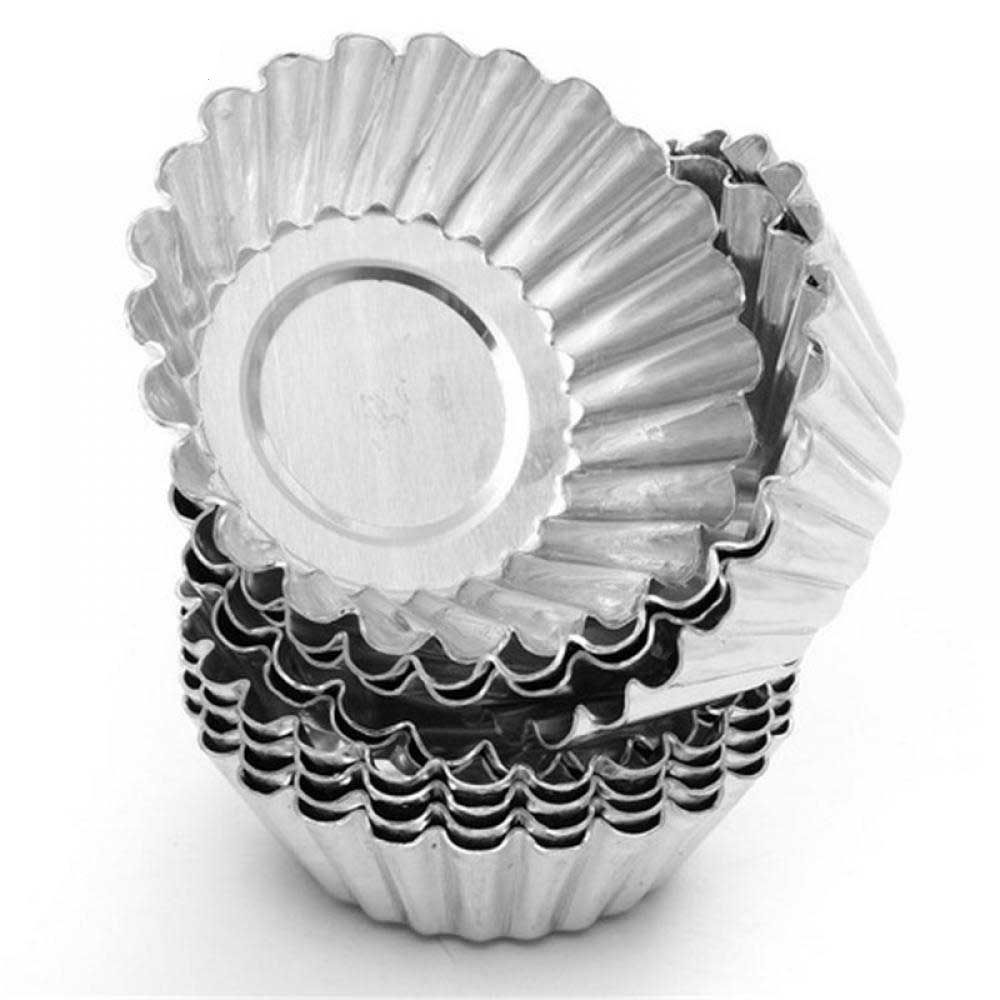 Aluminium Alloy Baking Molds 10 Pcs Set