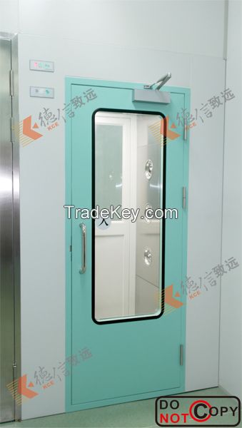 personal air shower room-straight through type