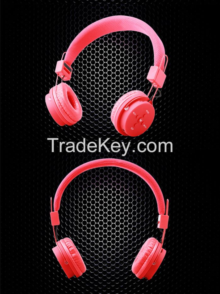 2015 cheap wireless bluetooth headphones with microphone TF card Support FM Radio
