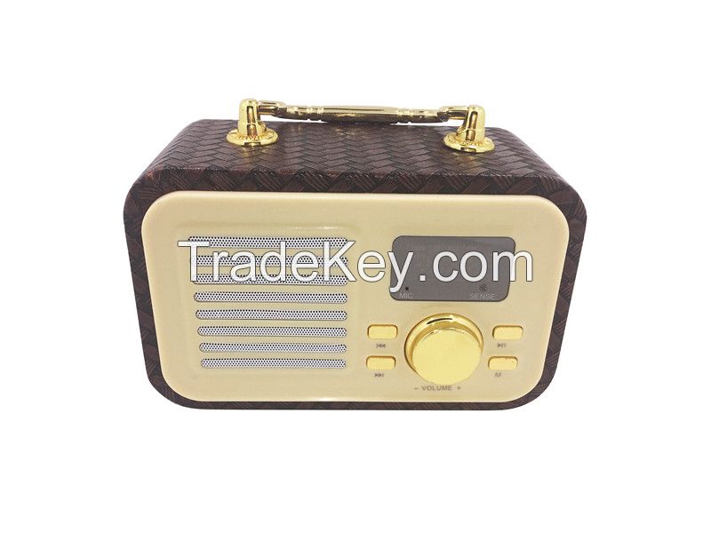 portable wireless retro bluetooth speakers with high quality bt speakers