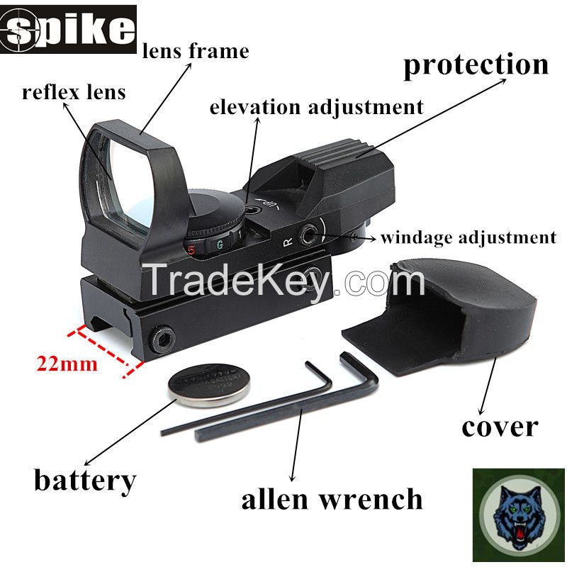 Tactical Red and Green Dot reflex Sight Scope for hunting/air gun
