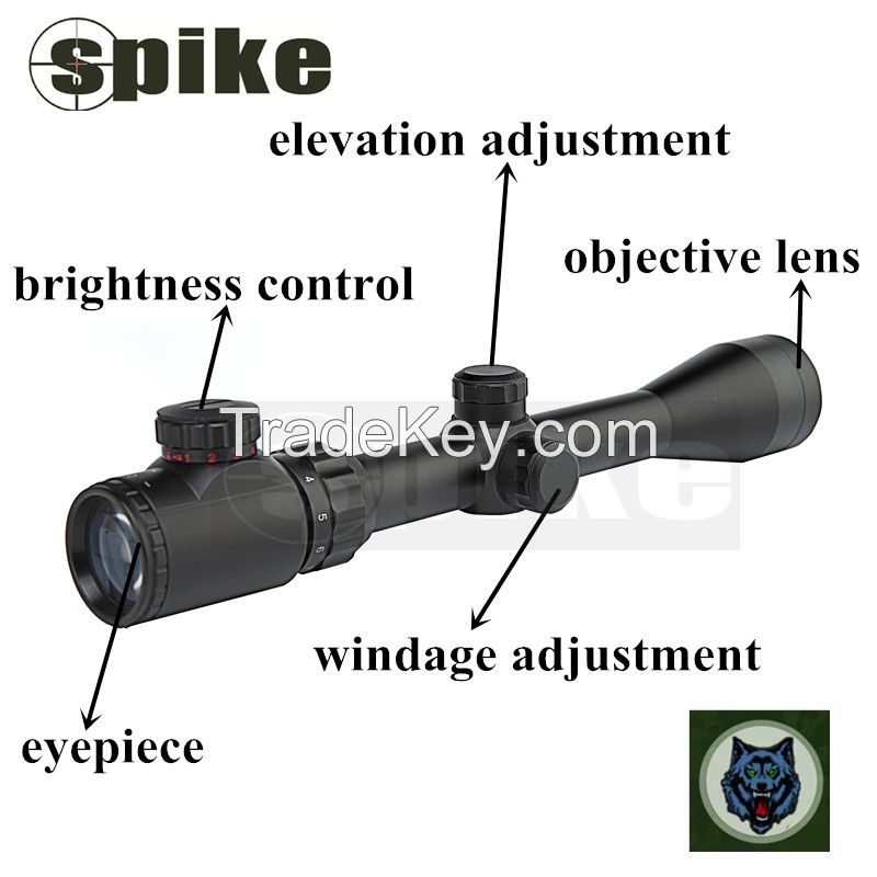 3-9x40EG optical Red/Green dot scope infrared Rifle Scope for hunting