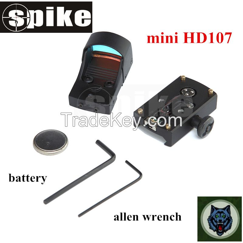 HD107 tacatical mini red dot sight scope for hunting rifle scope