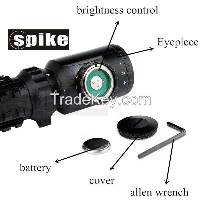 SpikeC3-9X32EG long eye relie optical rifle scope for hunting shooting