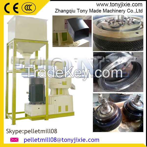 China famous brand popular factory sale TONY biomass ring die pellet mill