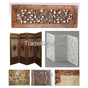 Flat-Rotary 4 heads CNC Wood Engraver, CNC Router Machine