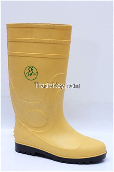 PVC rain boots with several colours