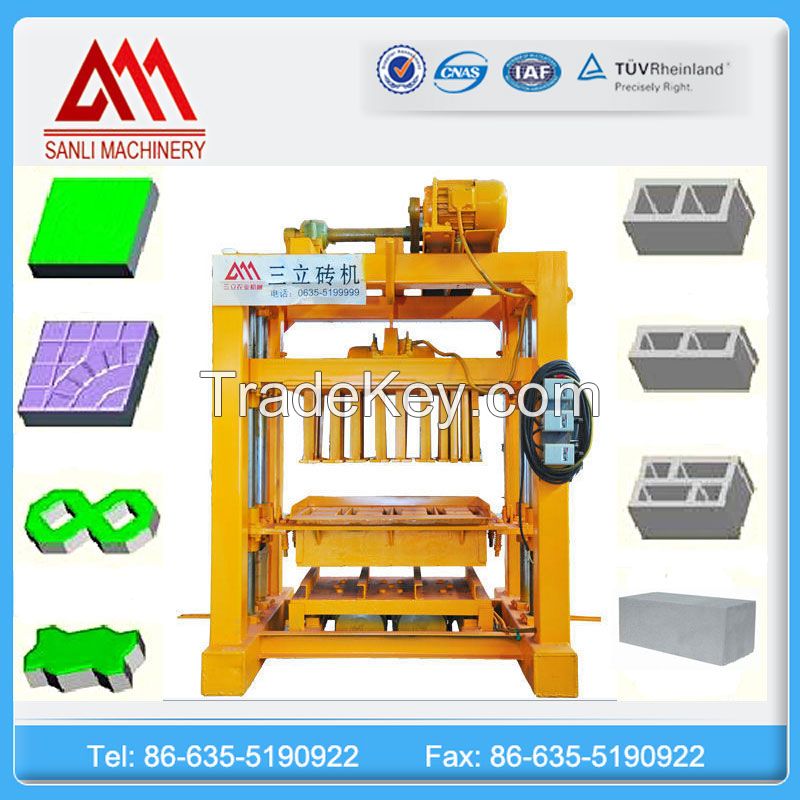 Hot sale brick making machine QTJ 4-40 concrete block machine