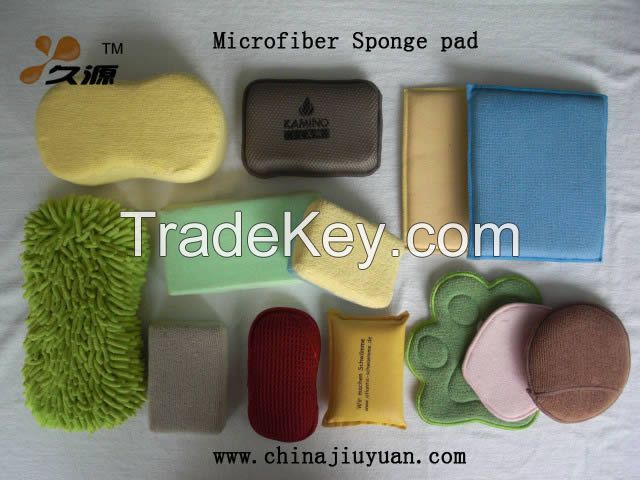 Microfiber sponge pad