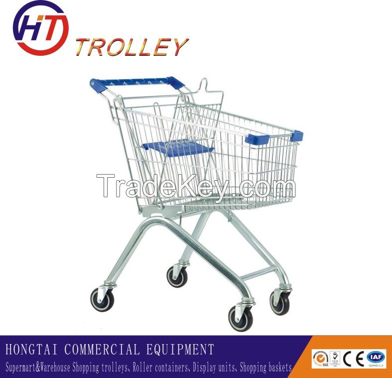 mini size european style wheeled  shopping cart for children 