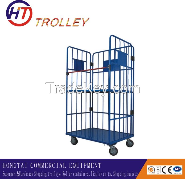 heavy duty logistics cargo trolley on wheels for sale 