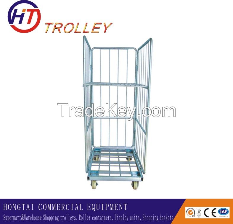 heavy duty logistics cargo trolley on wheels for sale