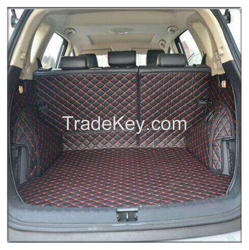 Waterproof car trunk mat, leather car trunk mat