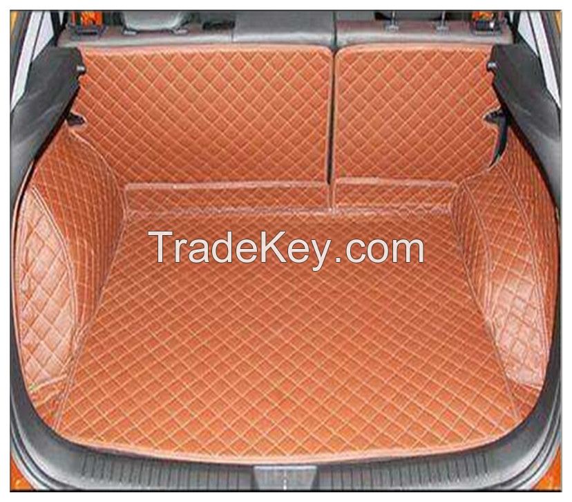 Waterproof car trunk mat, leather car trunk mat