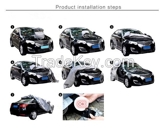 Polyester rainproof car cover