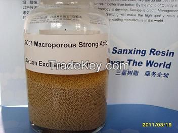 D001 Macroporous Strong Acid Cation Exchange Resin