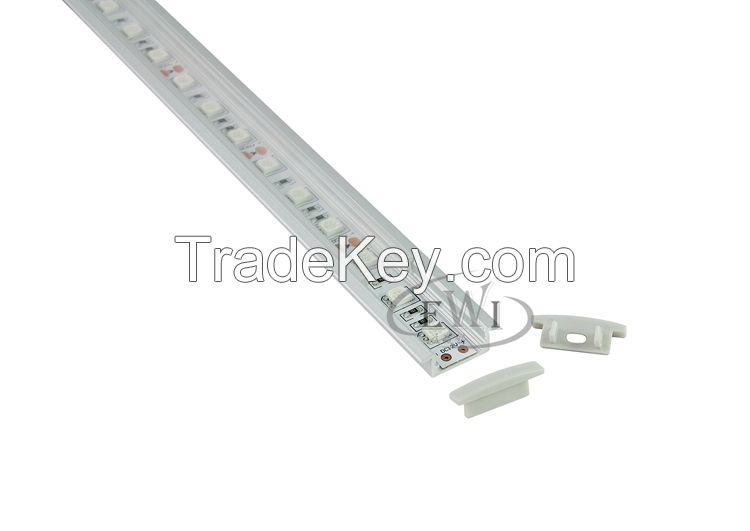 Anodizing 6063 recessed aluminum led profile with flange