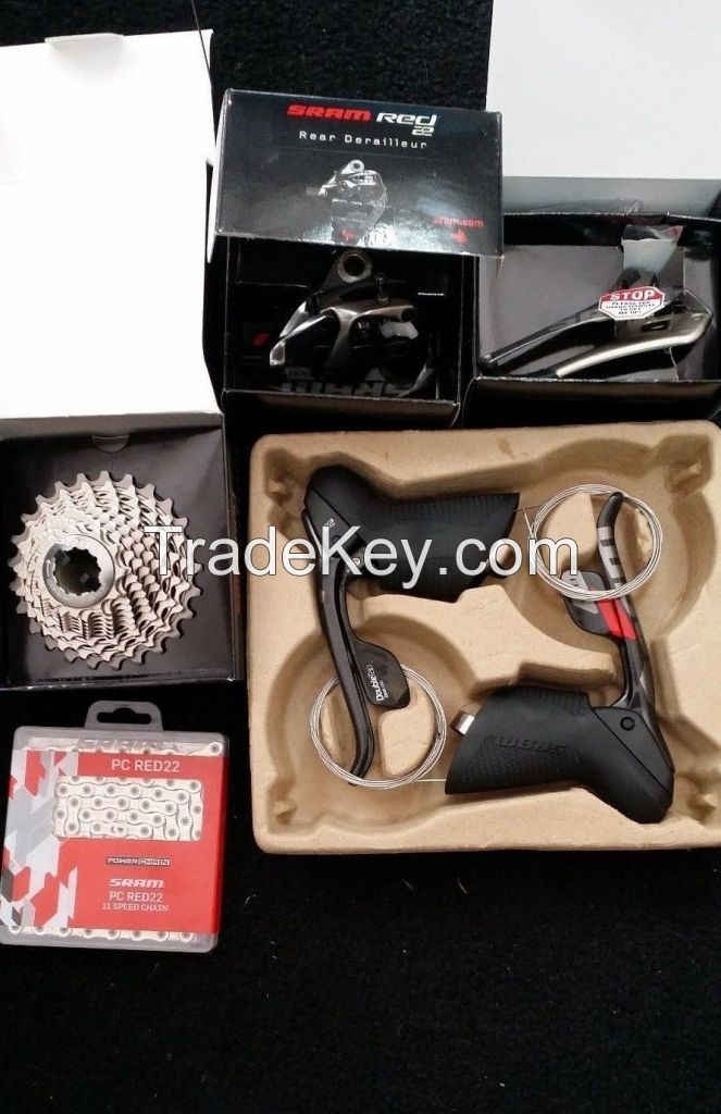 New 2014 SRAM Red 22 groupo group set No brakes, cranks or Bottom bracket