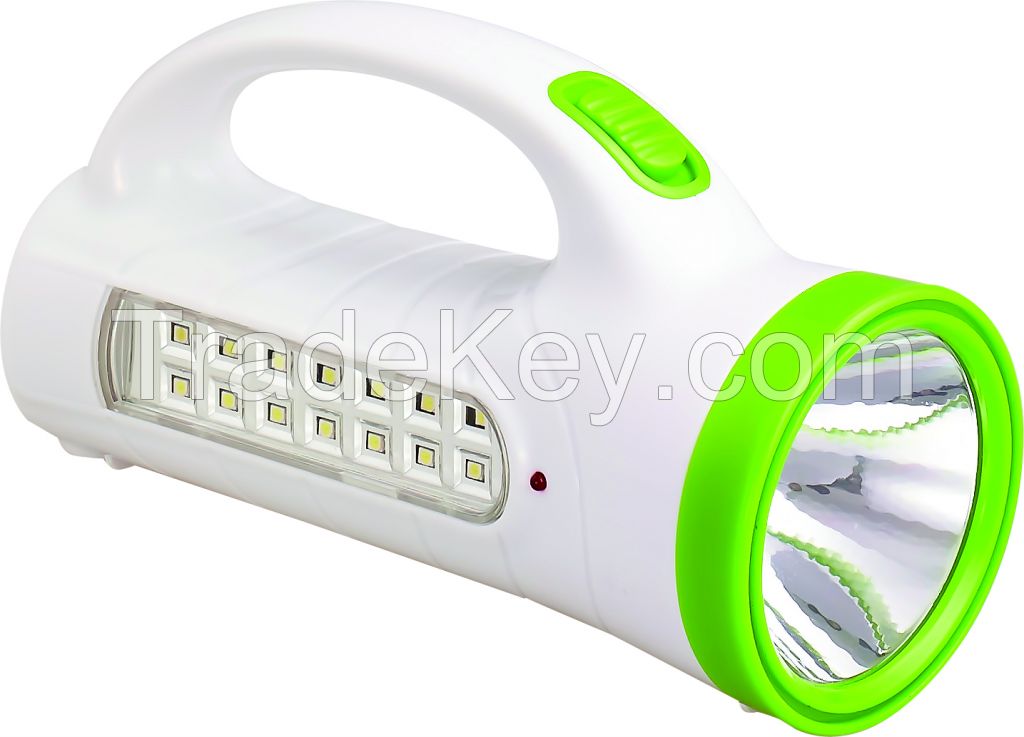 Rechargeable LED flashlights with emergency light function