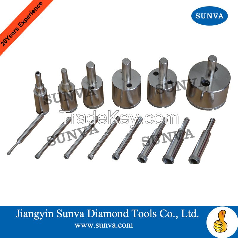 SUNVA Diamond Coated Drill Bits for Glass