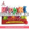 happy birthday  letter candles