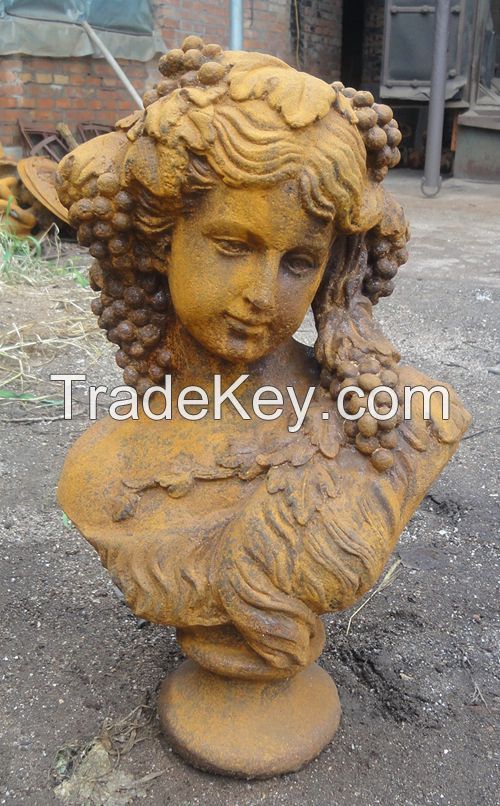 Cast iron statue