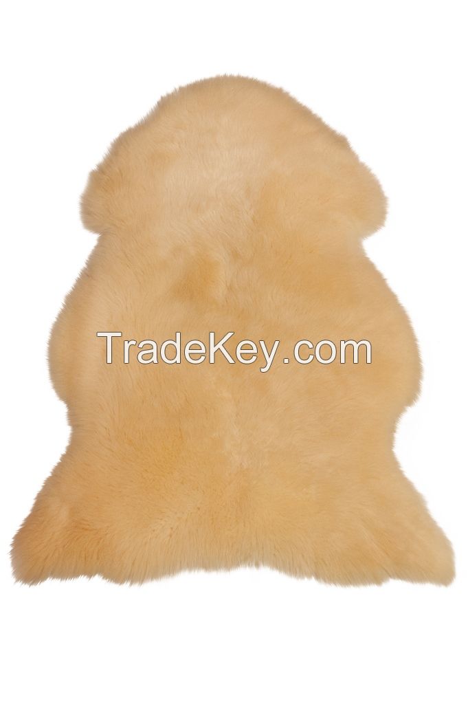 Dekorative sheepskin rug