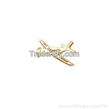 Airplane Designed Cloisonne Lapel Pin       BA-049