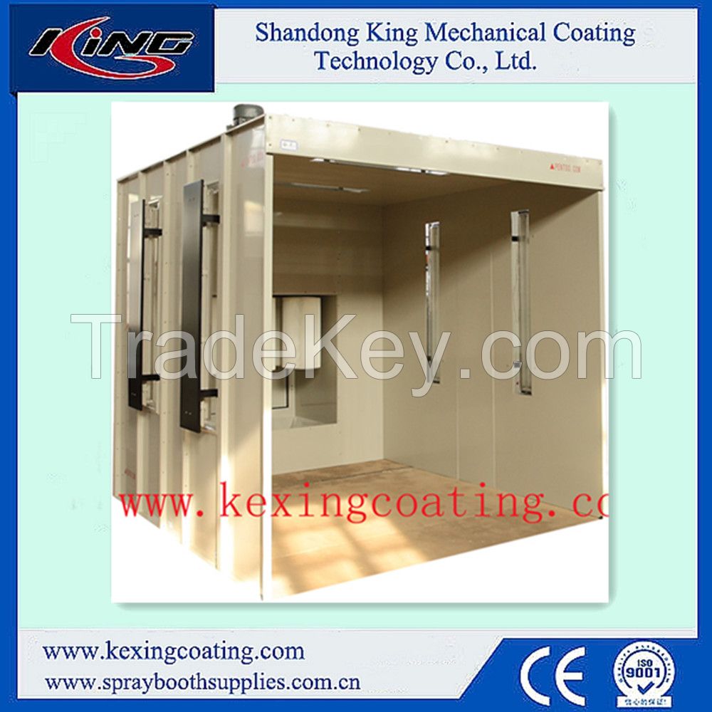 2015 ground type manual powder coating booth system 