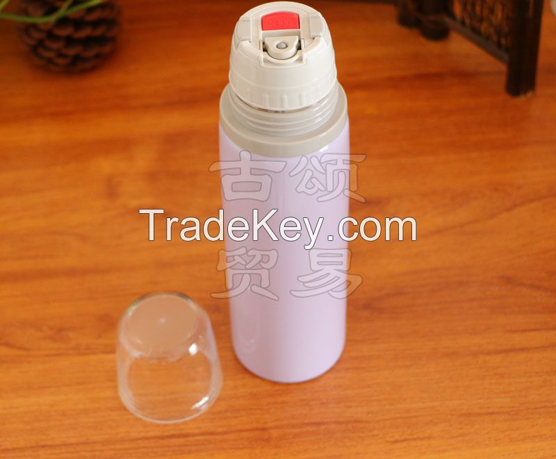 stainless steel vacuum flask with lid