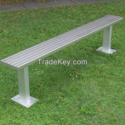 high quality outdoor sports aluminum benches without back