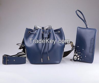 Lady Tote Hangbags PU and Leather Latest Design Manufactory